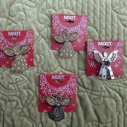 Angel Pendants With Flower Pendant 