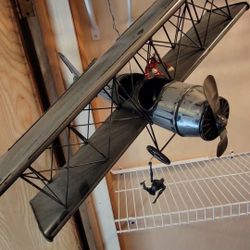 Vintage Aircraft Home Adorn Decorative Toy Showcase