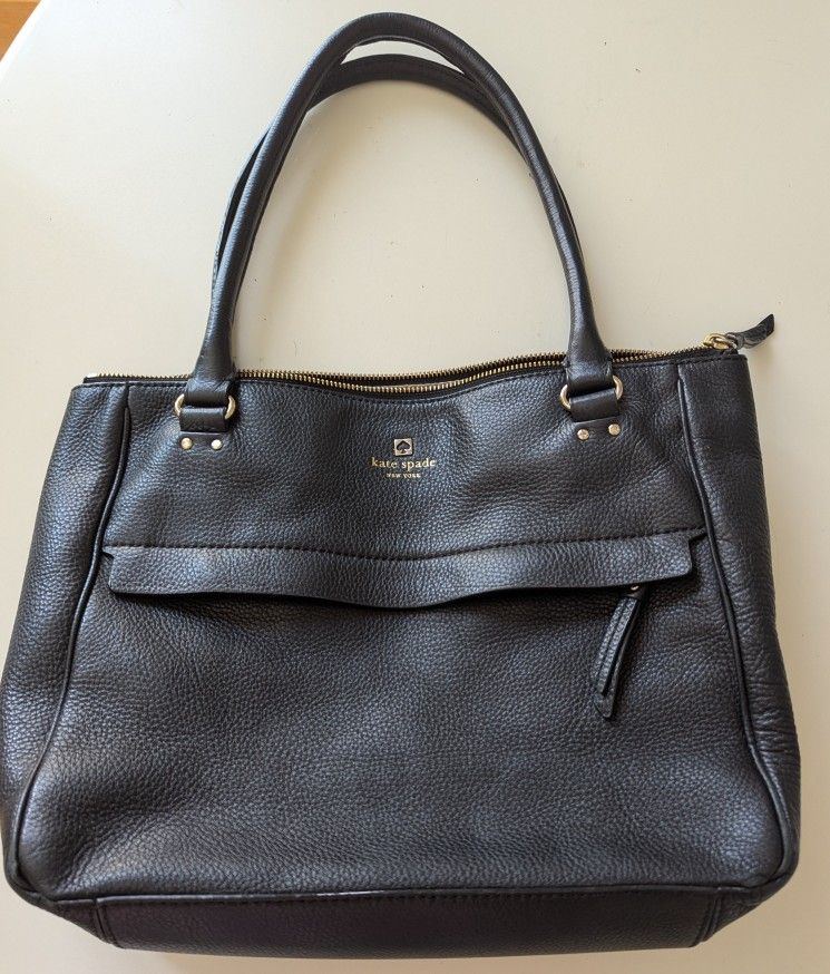 Kate Spade Black Leather Tote