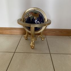 Globe With Semi Precious Stones