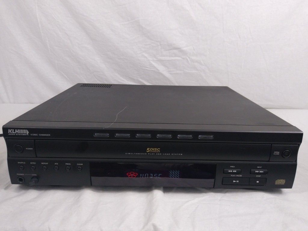 KLH DA1302 5 Disc CD Player Changer Tested Works Audio Systems