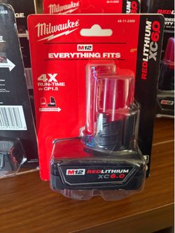 MіІwaukеe 48-11-2460 M12 12V RED LITHIUM XC 6.0 Extended Capacity Battery