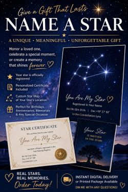 ⭐ Name a Star – A Gift They’ll Never Forget ⭐