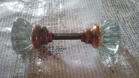 Vintage crystal door knob