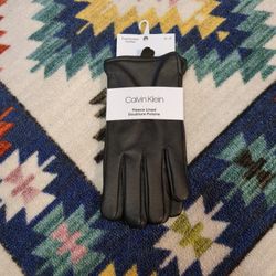 Calvin Klein Leather Gloves