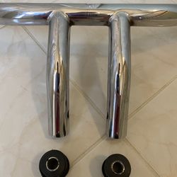 Chrome Drag Handlebars 7” Tall / 1 1/4” Thick x 30” inches wide 