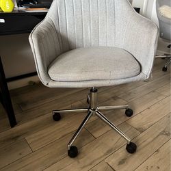Grey Fabric Rolling Office Chairs