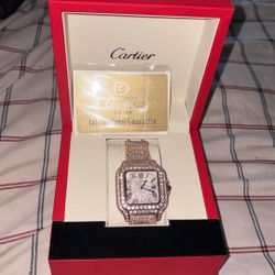 Rose Gold Moisanite Cartier