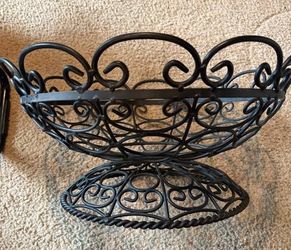 Spanish Style Wrought Iron Basket