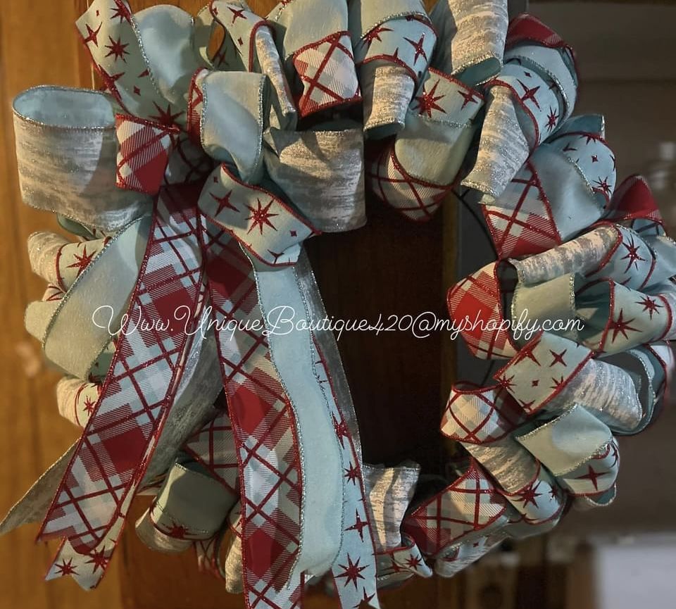 Adorable Ribbon Wreath Festive And Elegant