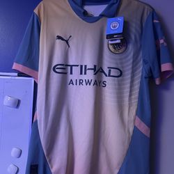 Manchester City 23/24 Third Jersey Bnwt Authentic Size Medium 