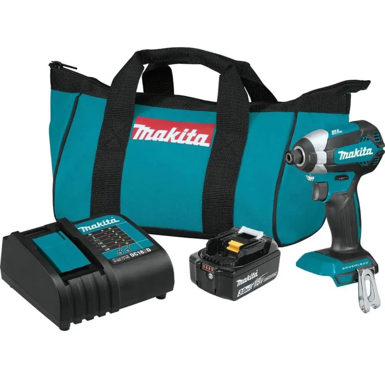  The Makita 18-Volt LXT Lithium-Ion Brushless Cordless Driver-Drill Kit (XFD131) is an ideal drilling and driving solution for the user who wants a dr
