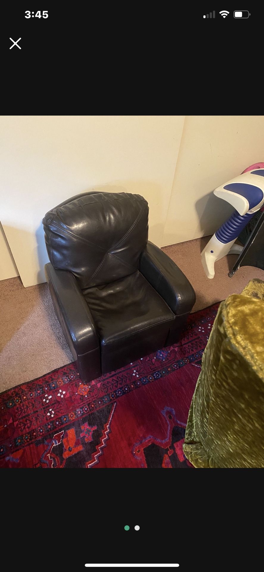 Cute Little Kids Leather recliner chair