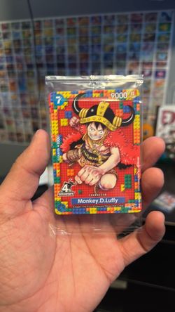 Sealed Luffy 4th Anniversary P-110 promo cards