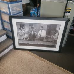 2 Very Large Framed And Matted Rat Pack Pictures 44x34  Both For 150