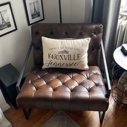 Brown Leather Chair 