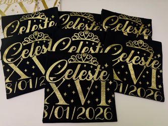 Playeras personalizadas para quinceañera