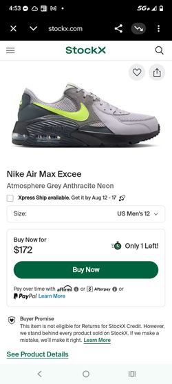 NIKE AIR MAX EXCEE SIZE 8
