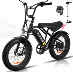 COLORWAY 750W Electric Bike for Adults,20X4.0 Fat Tire Off-Road E bike,36V/12Ah Battery Snow Beach Mountain Bike for Outdoor Cycling e bike