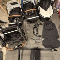Mockingbird Double Stroller And Bassinet