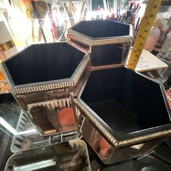 Glass Makeup Brush Organizer