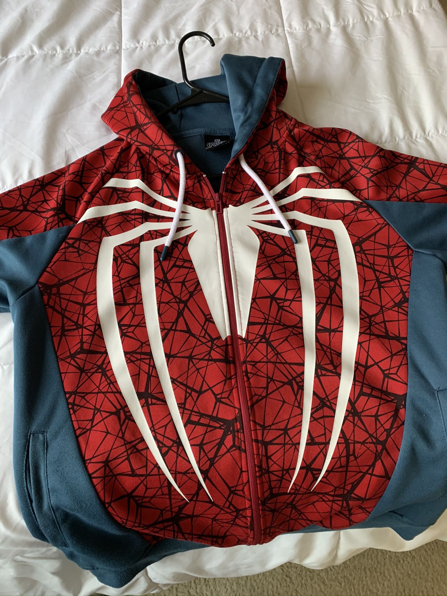 WHITE Spider-Man hoodie