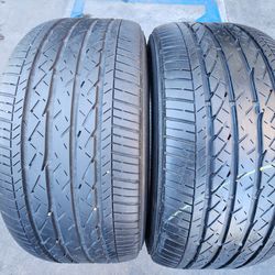 2 USED TIRES BRIDGESTONE 245/40/20