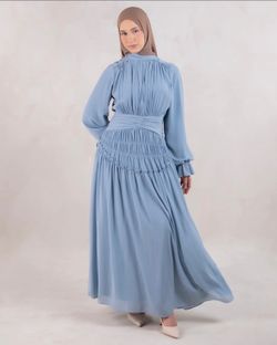 Baby Blue Modest Dress