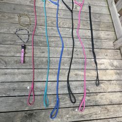 6  Foot Leather Slip Leads 