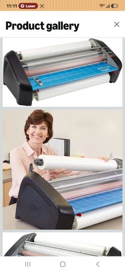GBC Pinnacle 27 EZLoad Thermal Roll Laminator, 27" Maximum Width, 8-10 Minutes Warm-Up (1701720EZ)