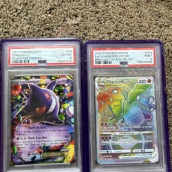 2 Pokémon Slabs Psa Graded With Case 
