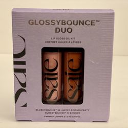 Brand New - Saie Glossybounce Duo Lip Oil Kit - Limited Edition