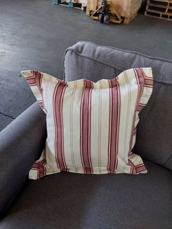 Flanged Stripe 16x16" Pillow