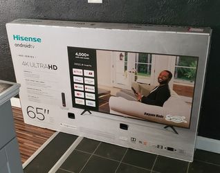Hisense 65 inch 4k ultra High Definition smart TV new $575