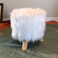 Faux Fur Stool