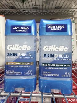 GILLETTE CLEAR GEL DEODORANT 3.8 OZ $6.00 EACH