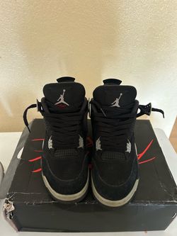 Jordan 4 black canvas men size 10.5