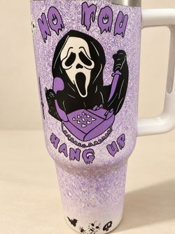 Ghostface Horror Tumbler with Handle