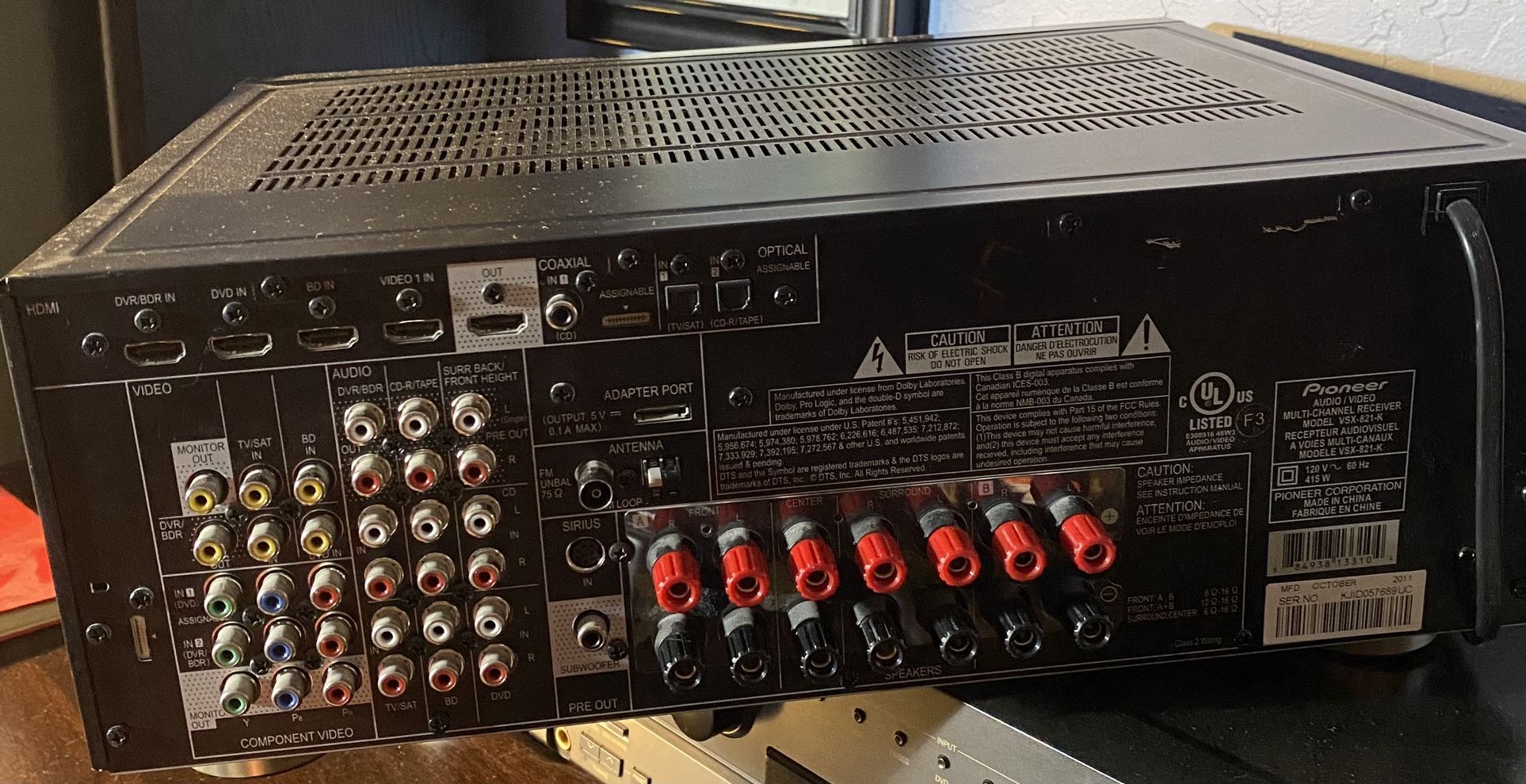Pioneer Receiver VSX -821
