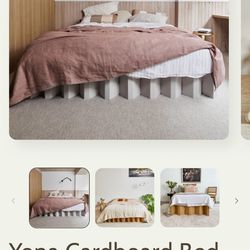 PENDING PICK UP - FREE Yona Cardboard Bed Frame - King