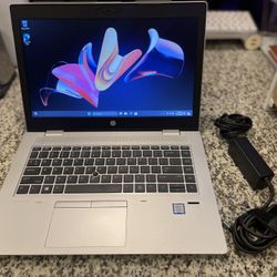 HP ProBook 640 G4 Windows 11 Intel Core i5 Processor 128gb Ssd 8gb Ram - Works Great- Comes With Charger 