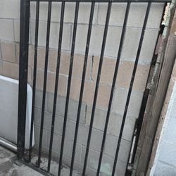 Metal Fence Gate with 1 Post 

58" H x 41" L
Good Dog kennel or  yard