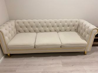 Velvet sofa