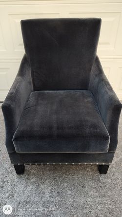 Pasha Furniture Custom High-Back Velvet Accent Chair