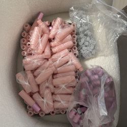 Pink Glass Roller Bottles