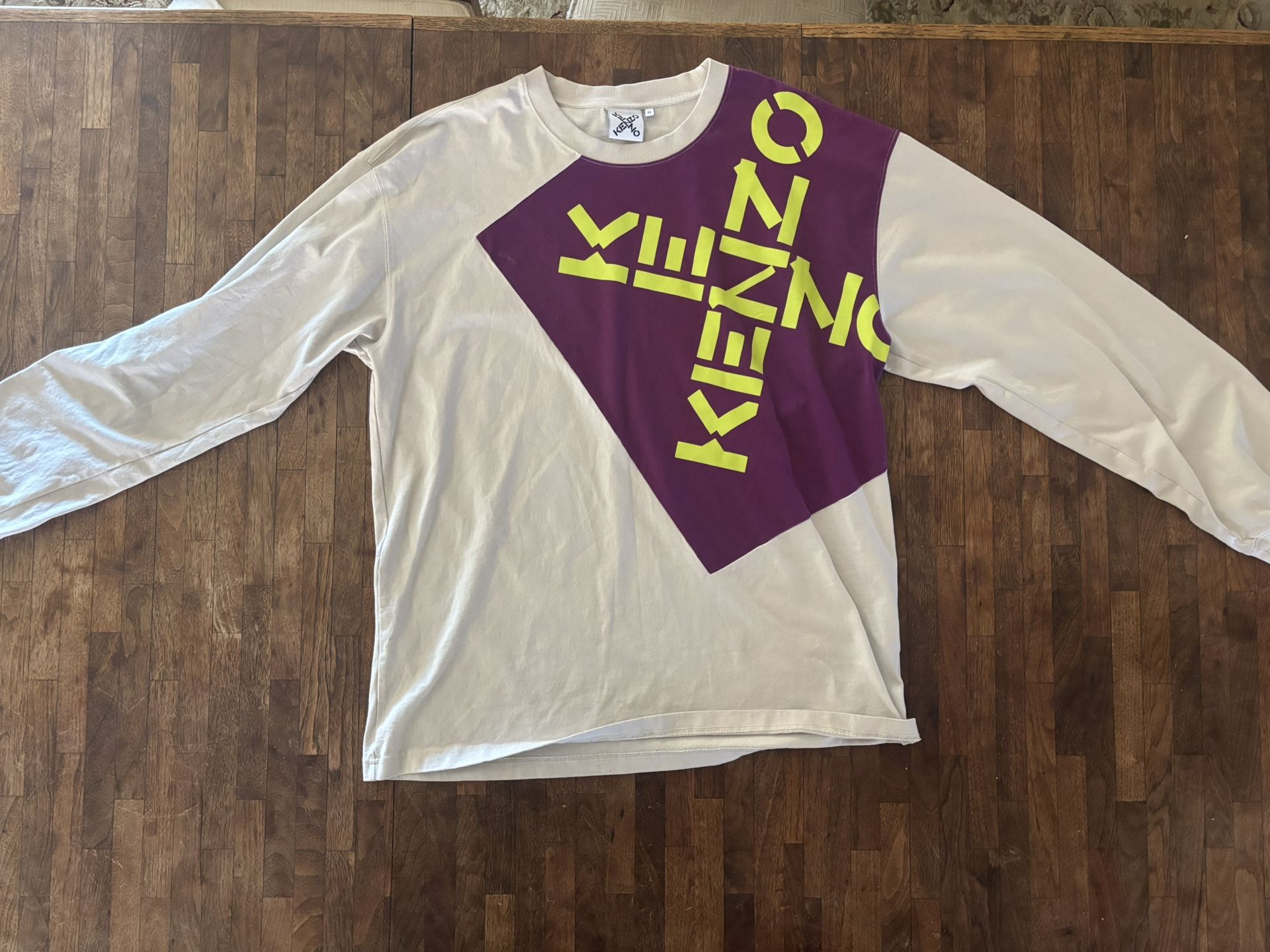 KENZO Men’s Purple Sport Big X Long Sleeve XL