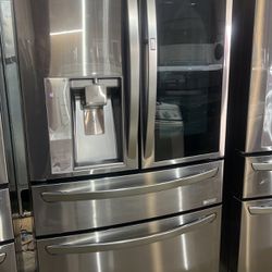 Lg Refrigerator French Door Black Stainless