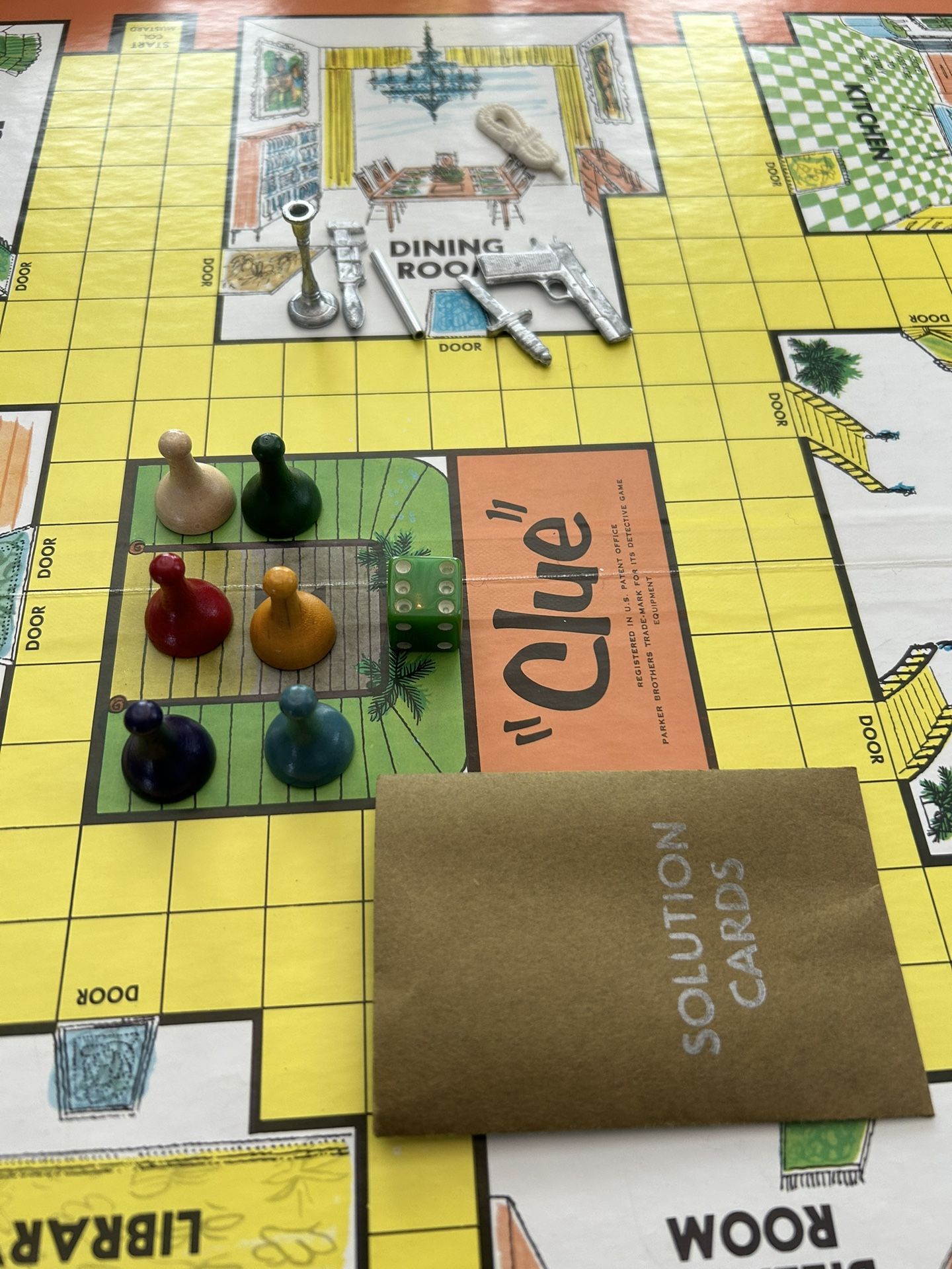 Vintage CLUE Detective Board Game