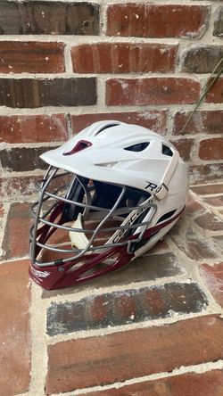 Cascade R Lacrosse Helmet White and Maroon