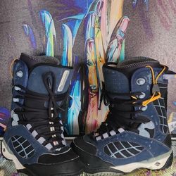 Vans Omni Navy Snowboard Boots Size 8